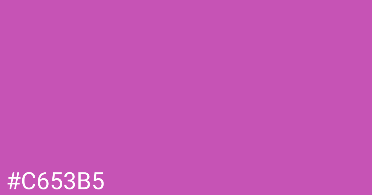 Hex color #c653b5 graphic