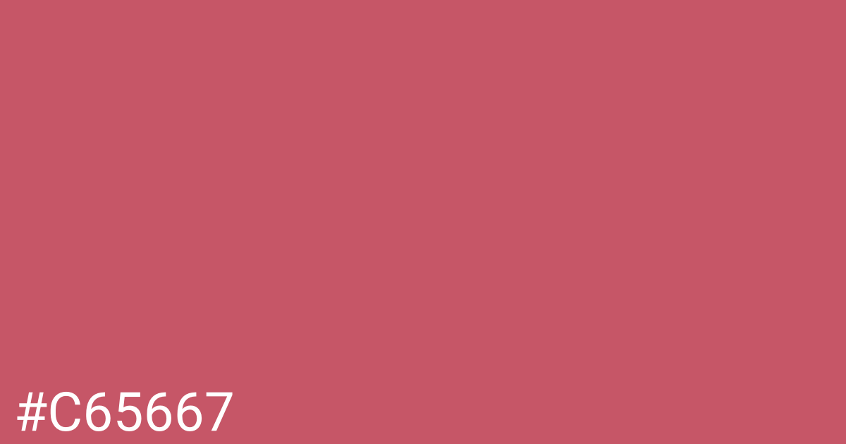 Hex color #c65667 graphic
