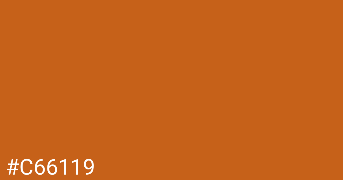 Hex color #c66119 graphic