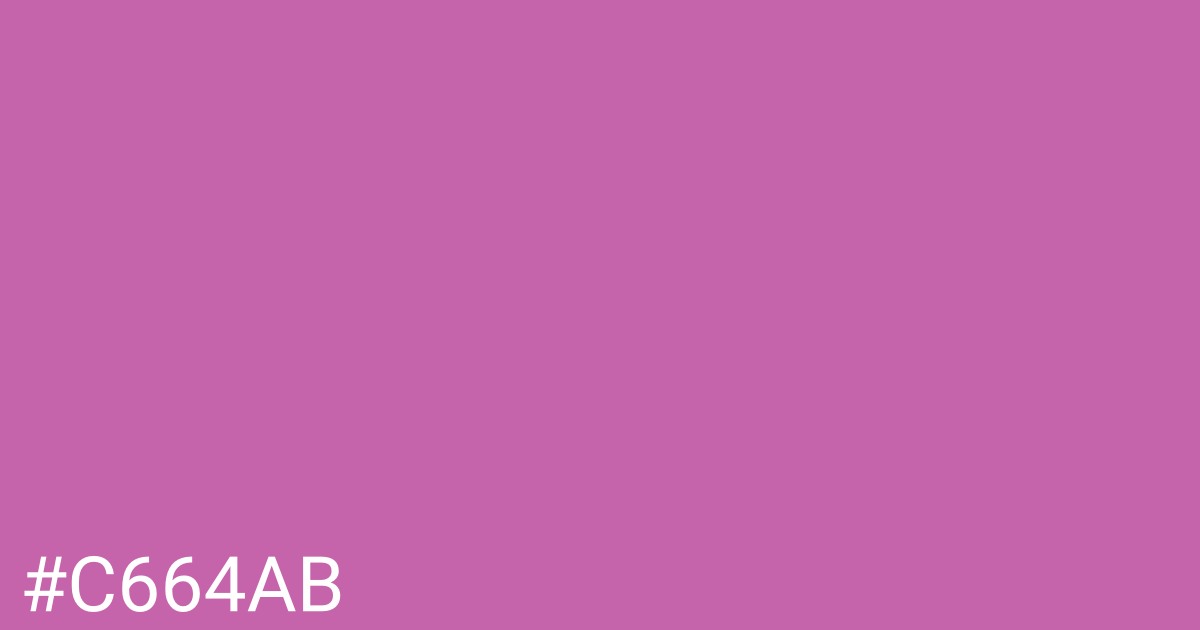 Hex color #c664ab graphic