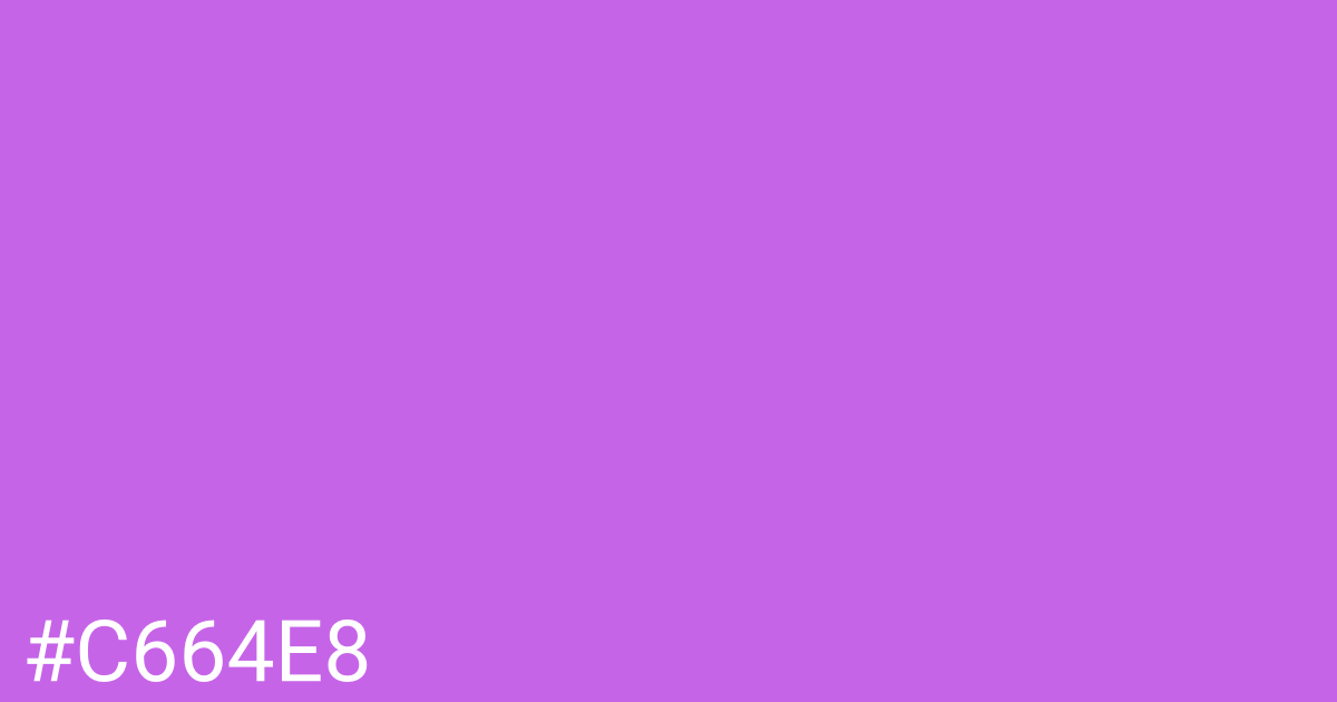 Hex color #c664e8 graphic