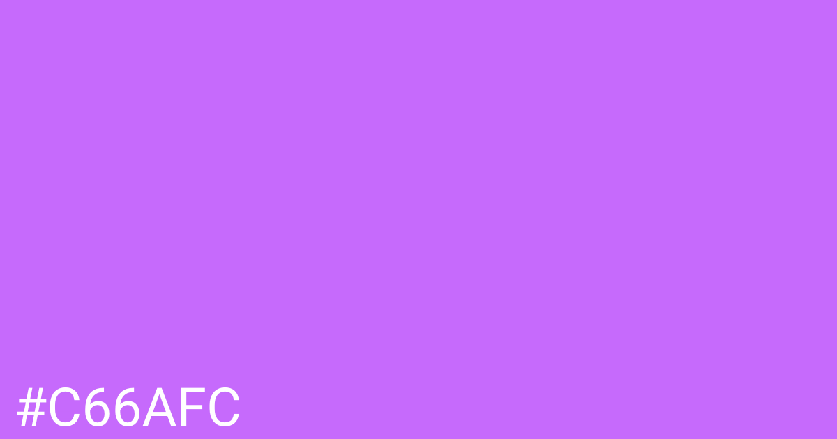 Hex color #c66afc graphic