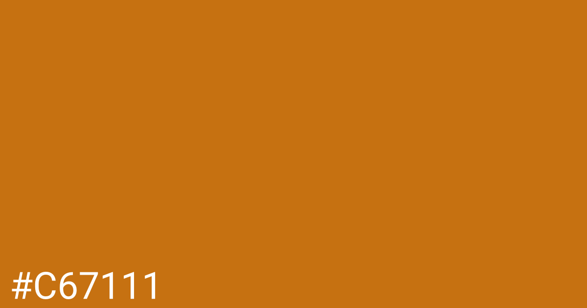 Hex color #c67111 graphic