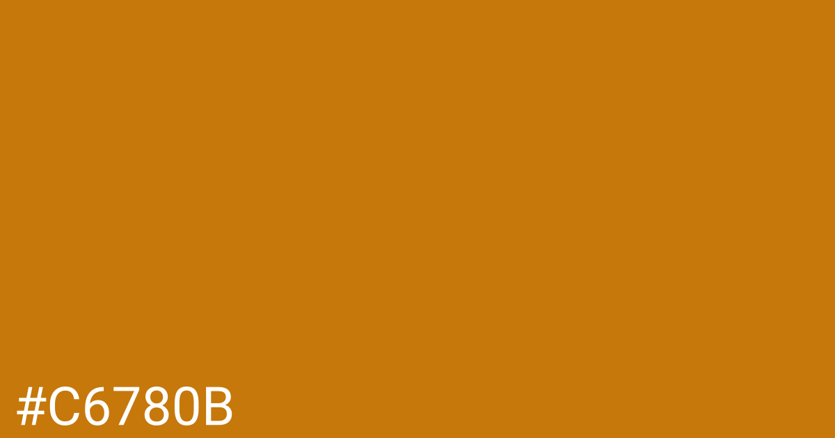 Hex color #c6780b graphic
