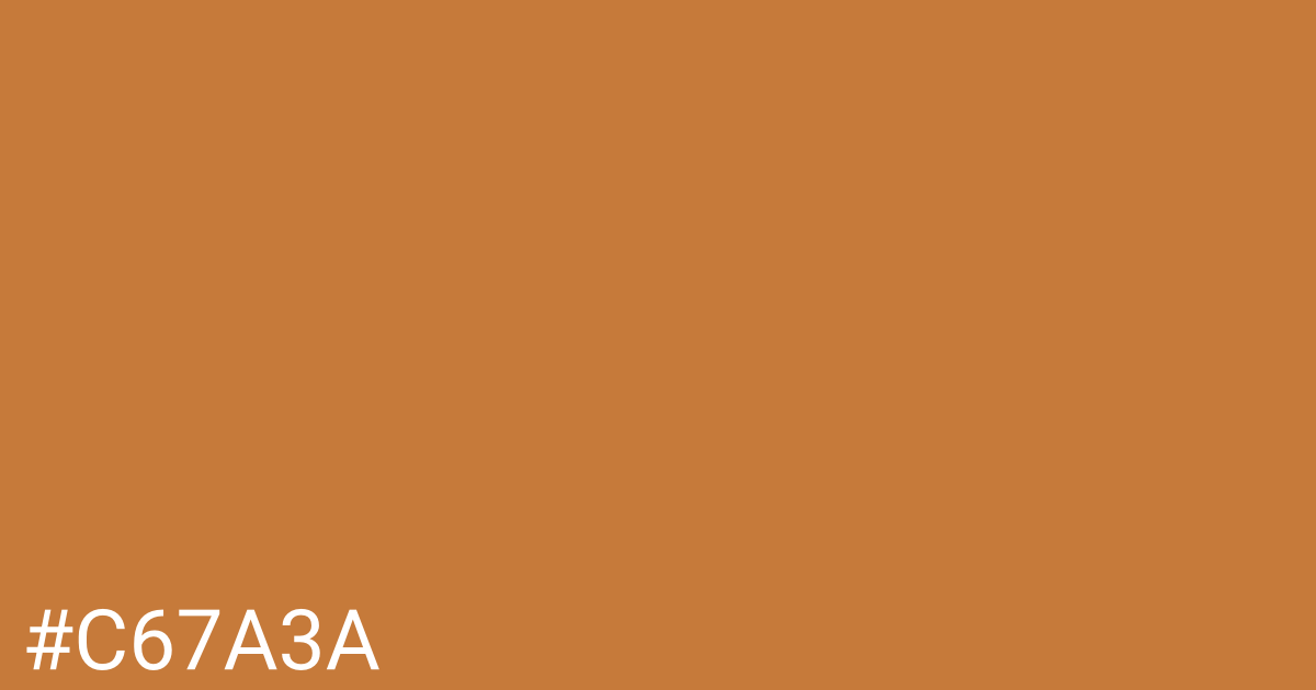 Hex color #c67a3a graphic
