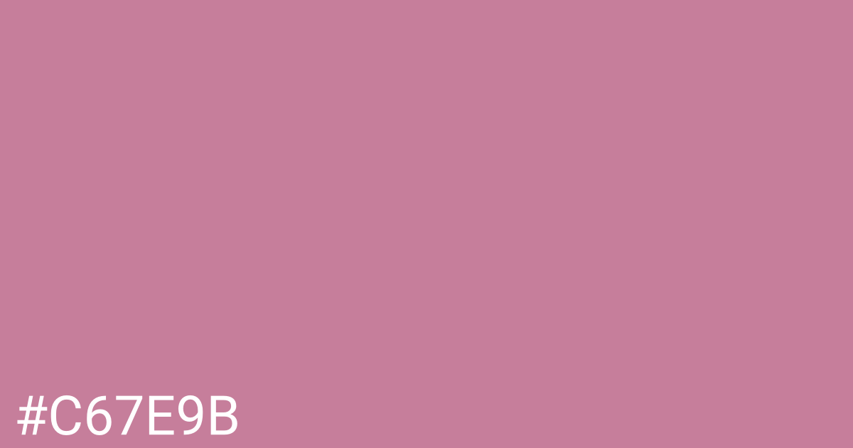 Hex color #c67e9b graphic