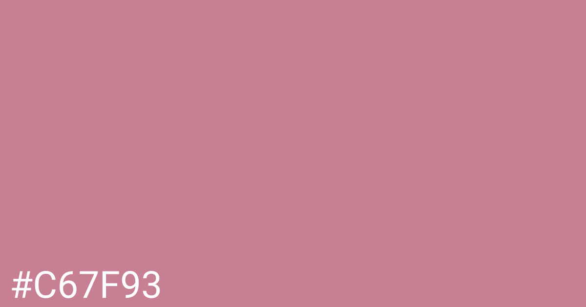 Hex color #c67f93 graphic