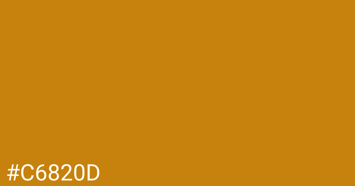 Hex color #c6820d graphic