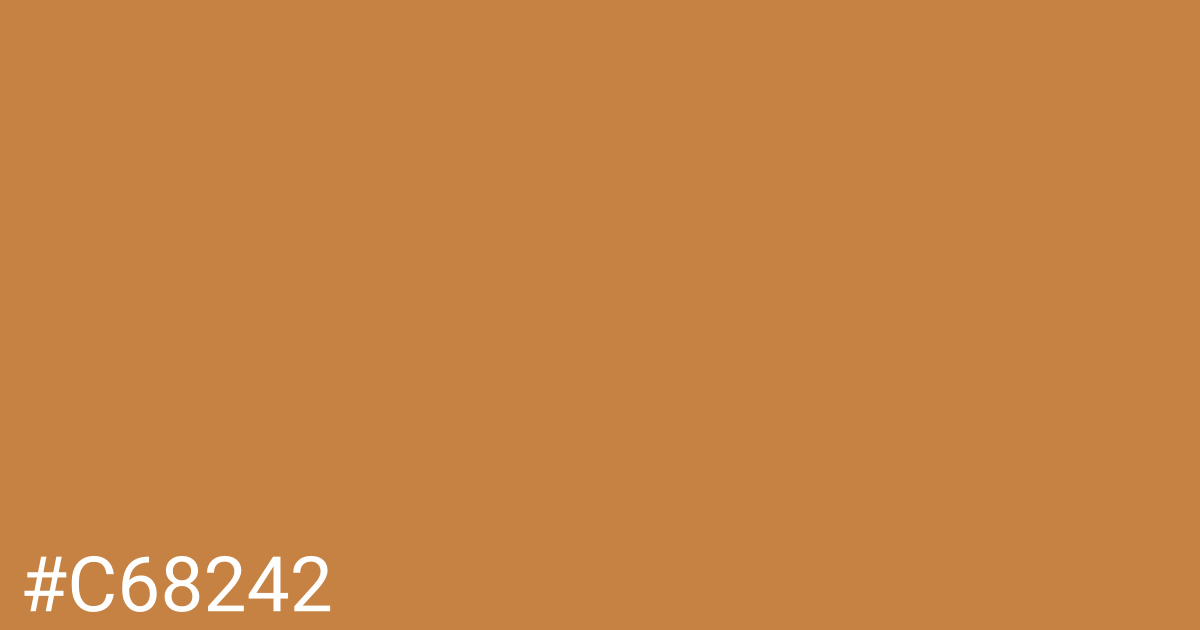 Hex color #c68242 graphic