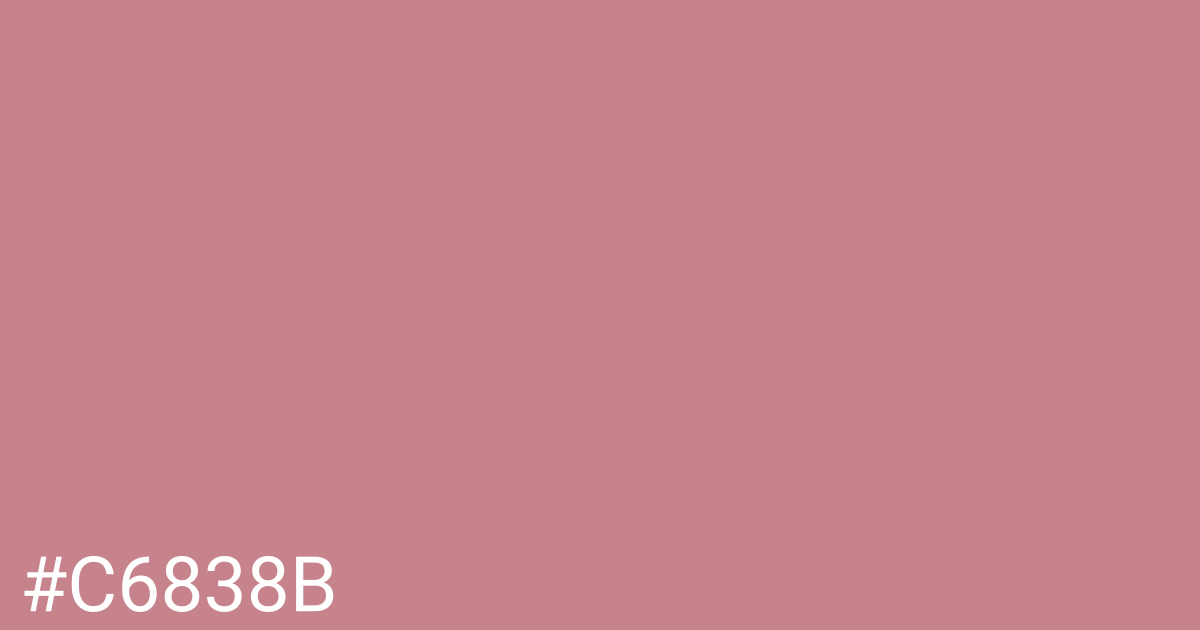 Hex color #c6838b graphic