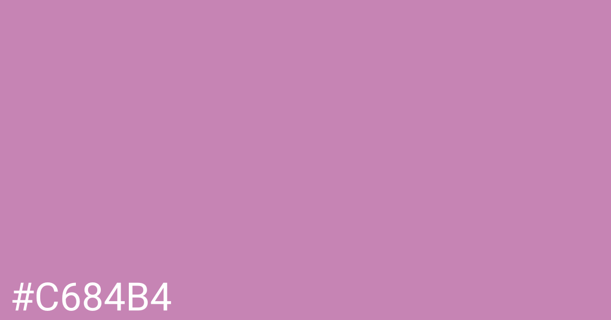 Hex color #c684b4 graphic