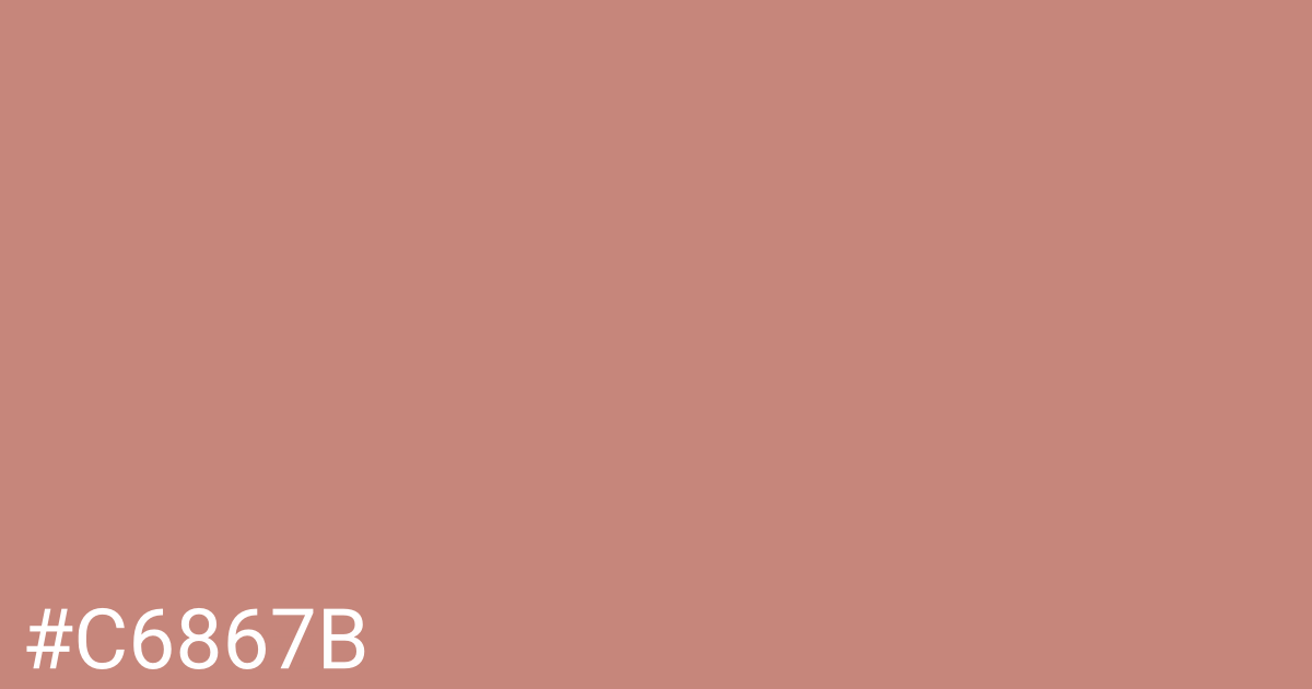 Hex color #c6867b graphic