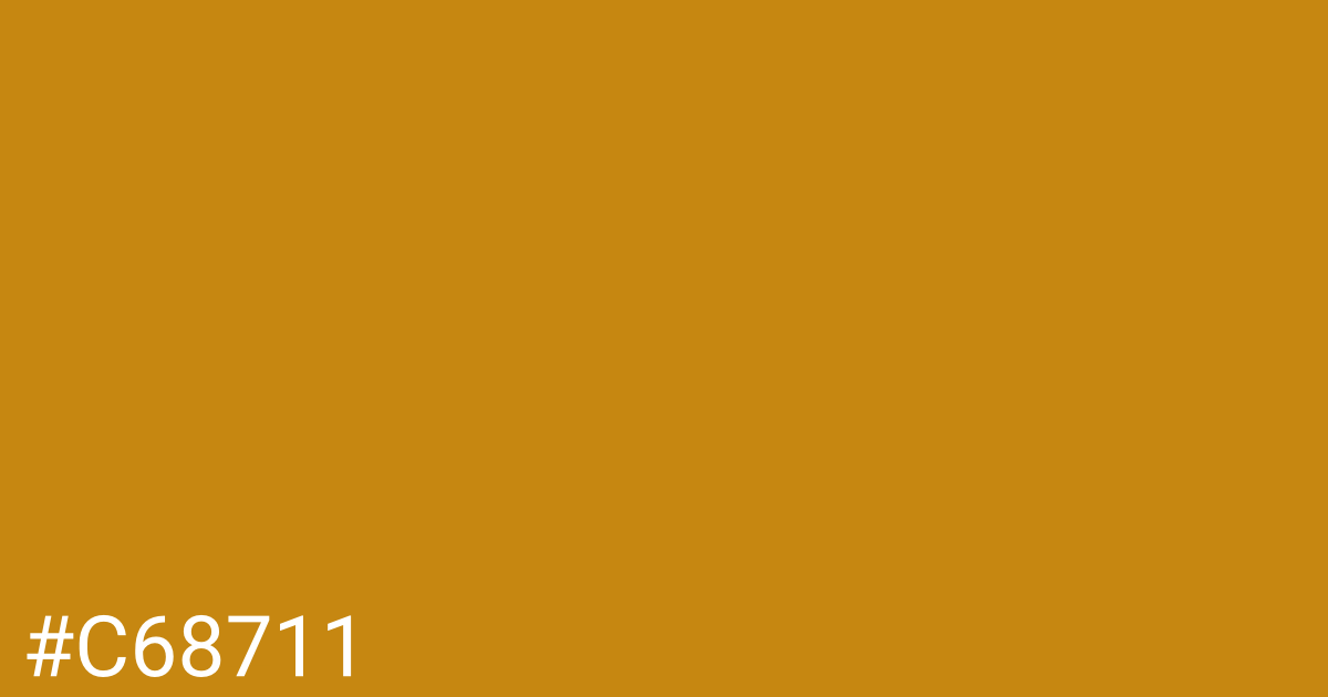 Hex color #c68711 graphic