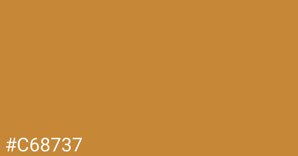 Hex color #c68737 graphic