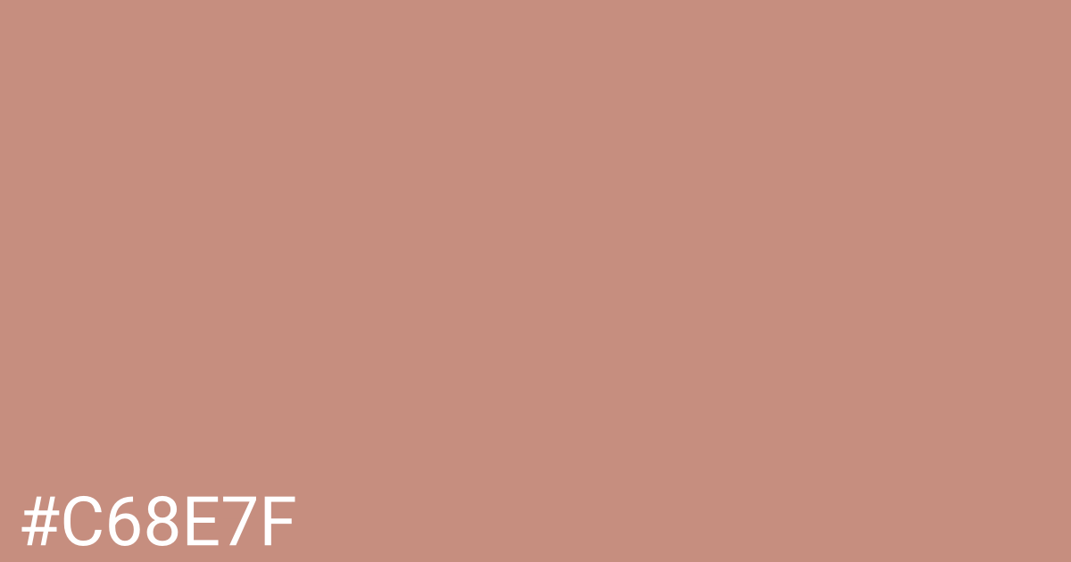 Hex color #c68e7f graphic