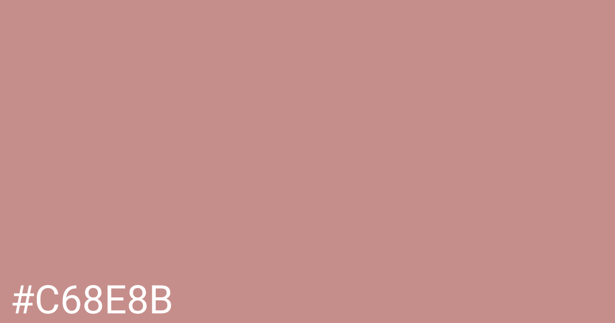 Hex color #c68e8b graphic