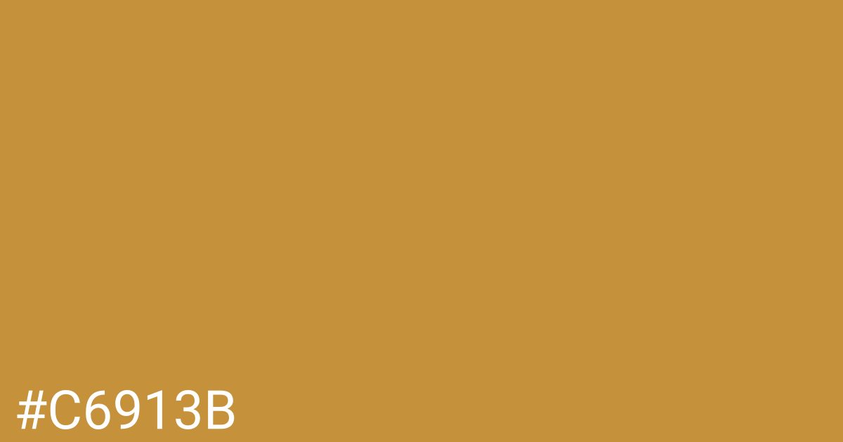 Hex color #c6913b graphic