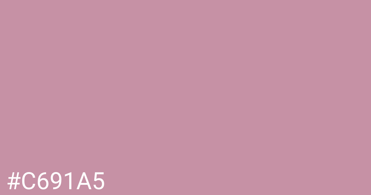 Hex color #c691a5 graphic