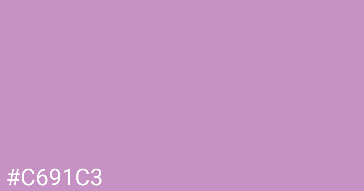 Hex color #c691c3 graphic