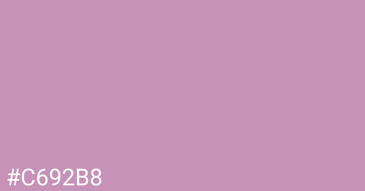 Hex color #c692b8 graphic