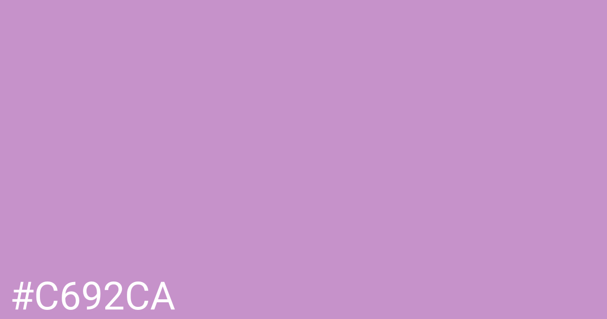 Hex color #c692ca graphic