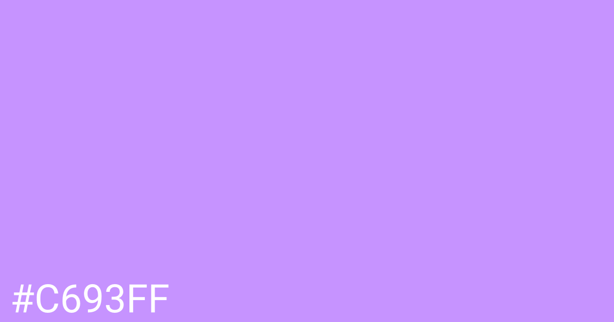 Hex color #c693ff graphic