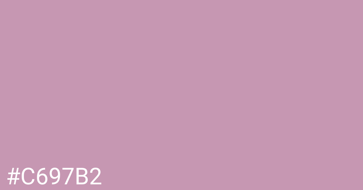 Hex color #c697b2 graphic