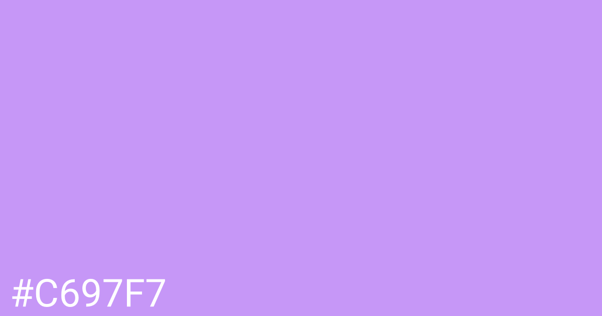 Hex color #c697f7 graphic