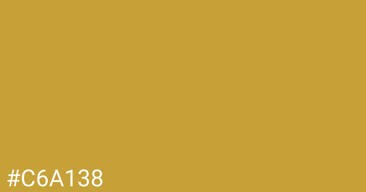 Hex color #c6a138 graphic