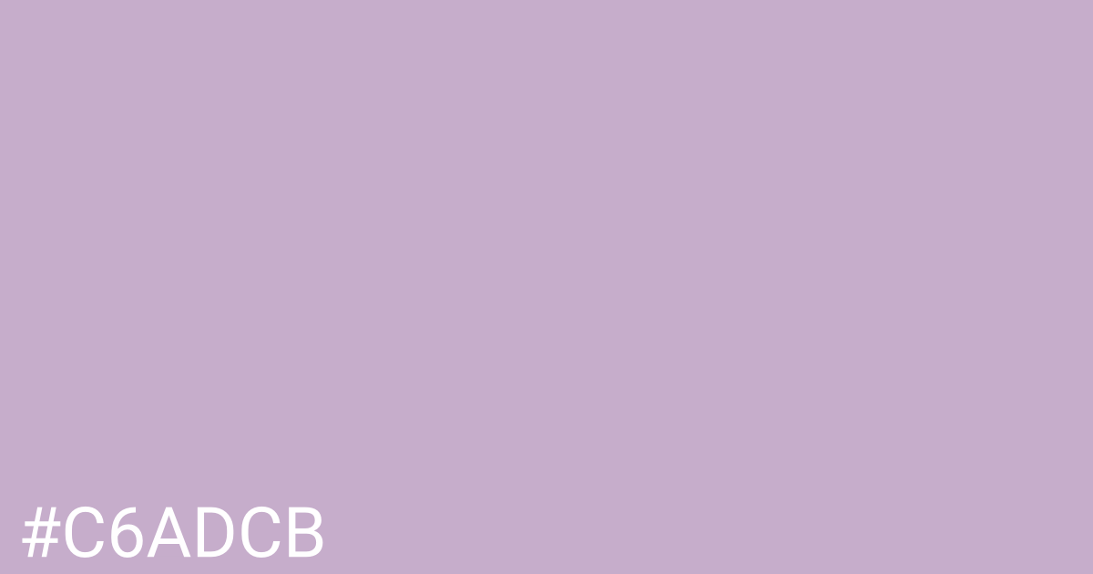 Hex color #c6adcb graphic