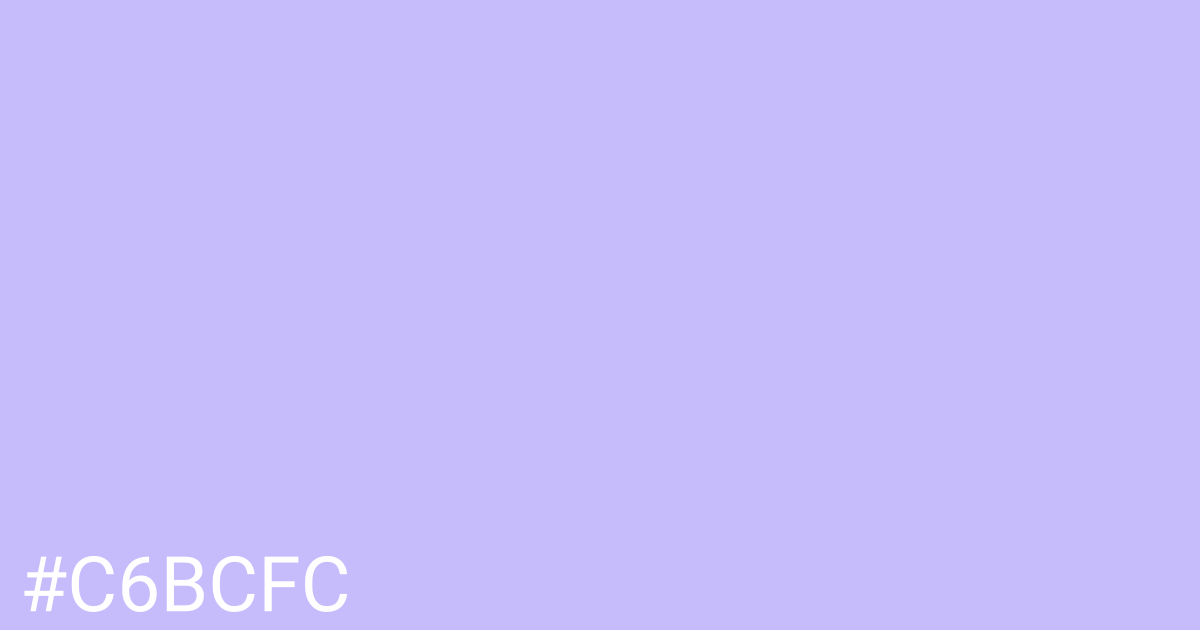 Hex color #c6bcfc graphic