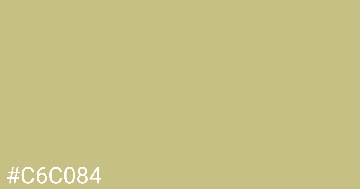 Hex color #c6c084 graphic