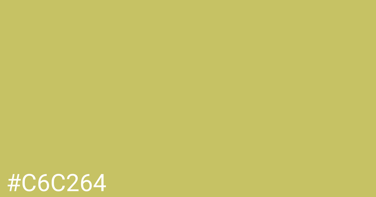 Hex color #c6c264 graphic