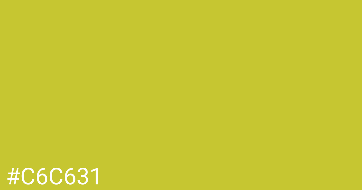 Hex color #c6c631 graphic
