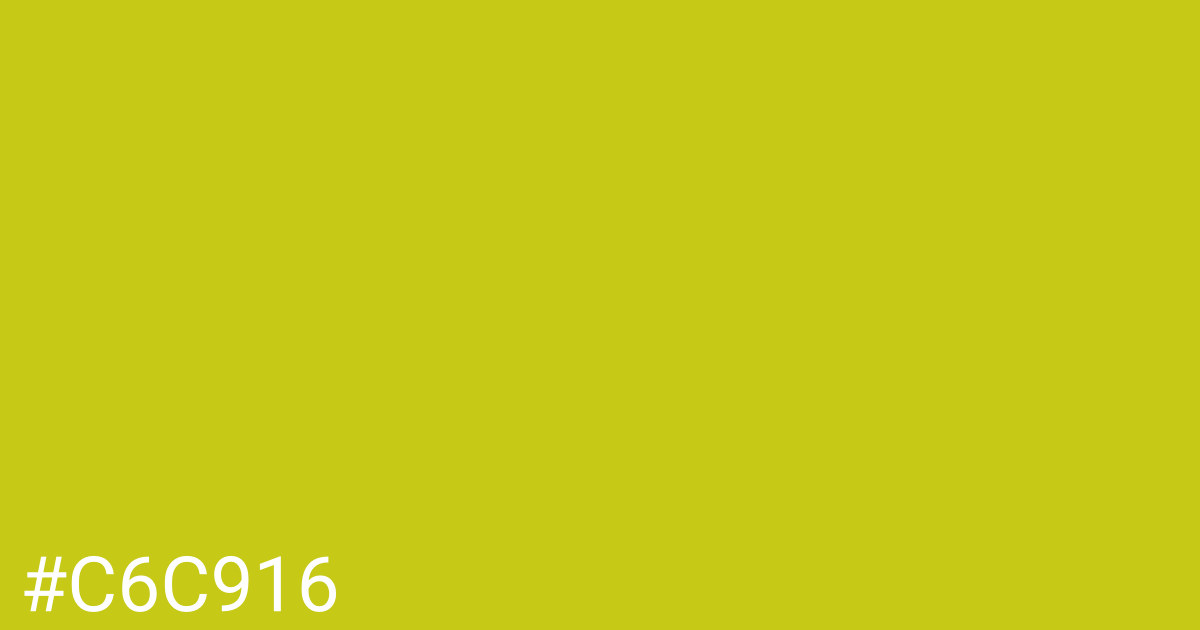 Hex color #c6c916 graphic