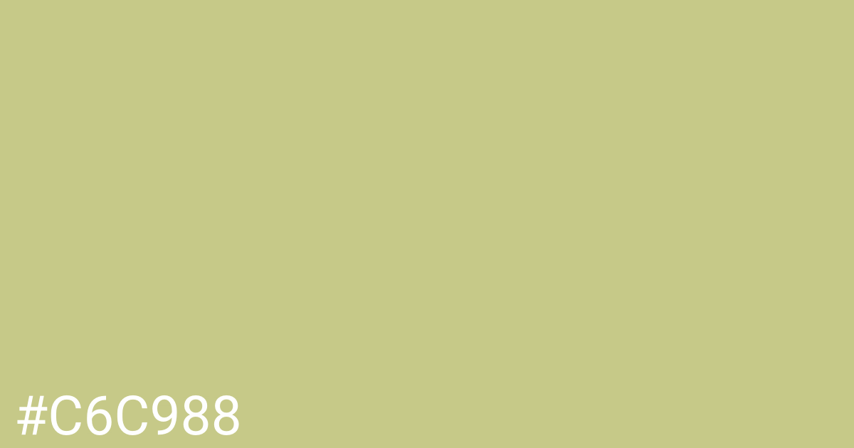 Hex color #c6c988 graphic