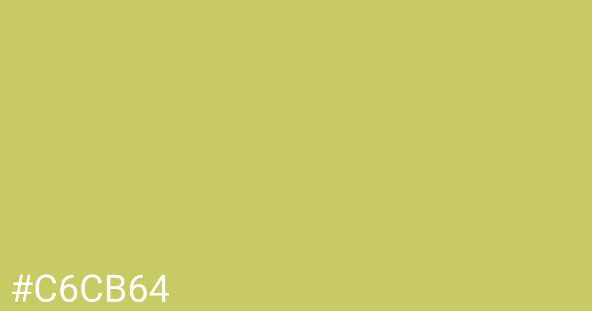 Hex color #c6cb64 graphic