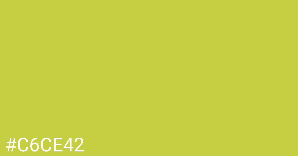 Hex color #c6ce42 graphic