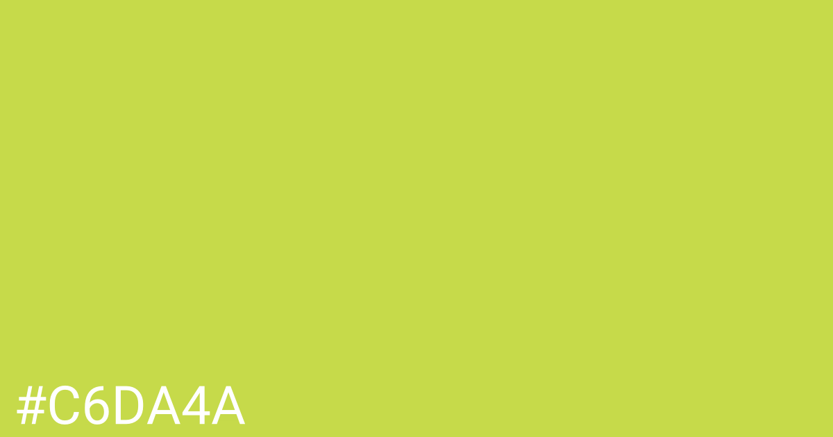 Hex color #c6da4a graphic