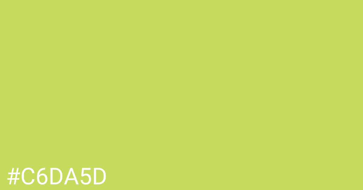 Hex color #c6da5d graphic