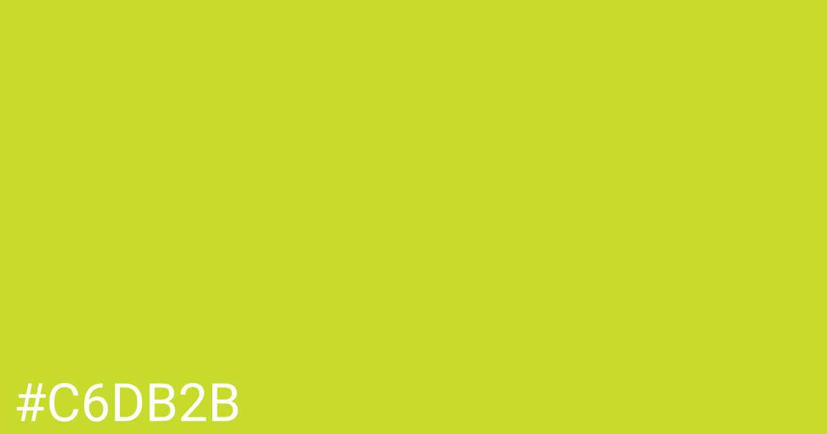 Hex color #c6db2b graphic