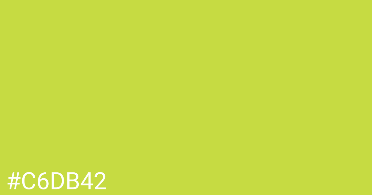 Hex color #c6db42 graphic