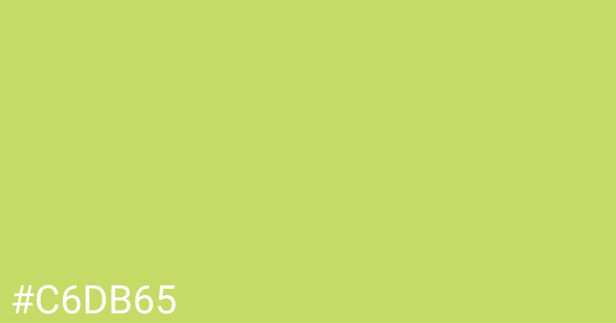 Hex color #c6db65 graphic