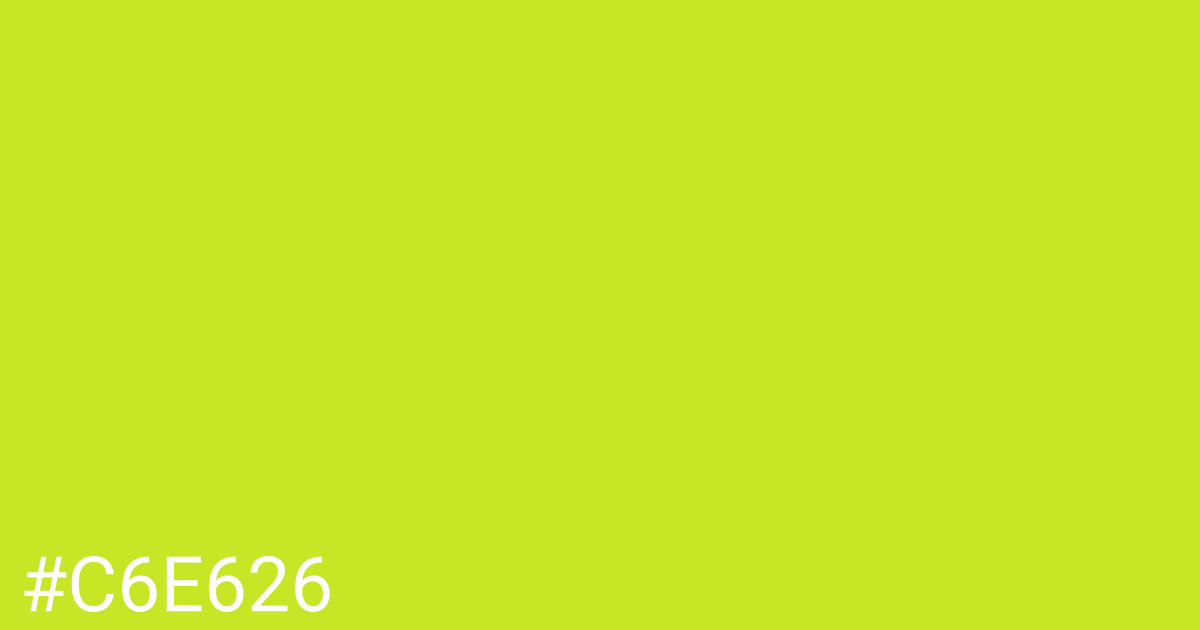Hex color #c6e626 graphic