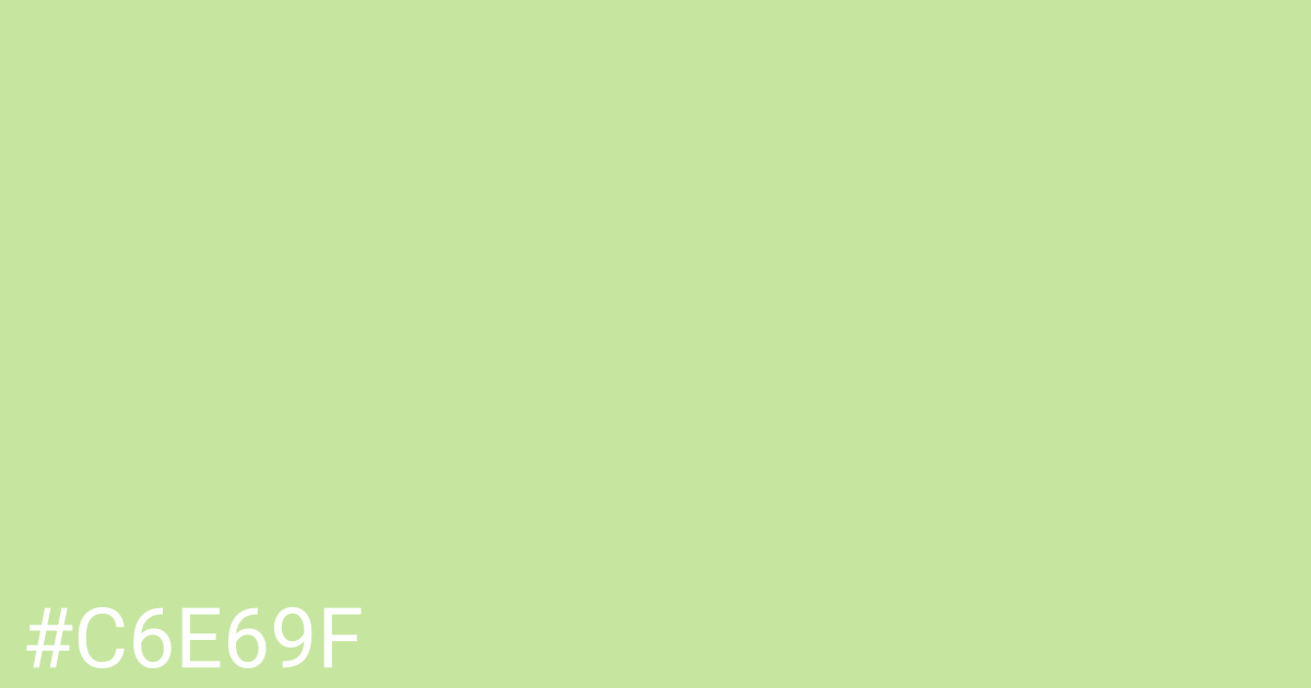 Hex color #c6e69f graphic