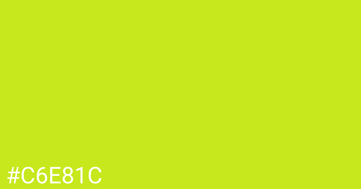 Hex color #c6e81c graphic