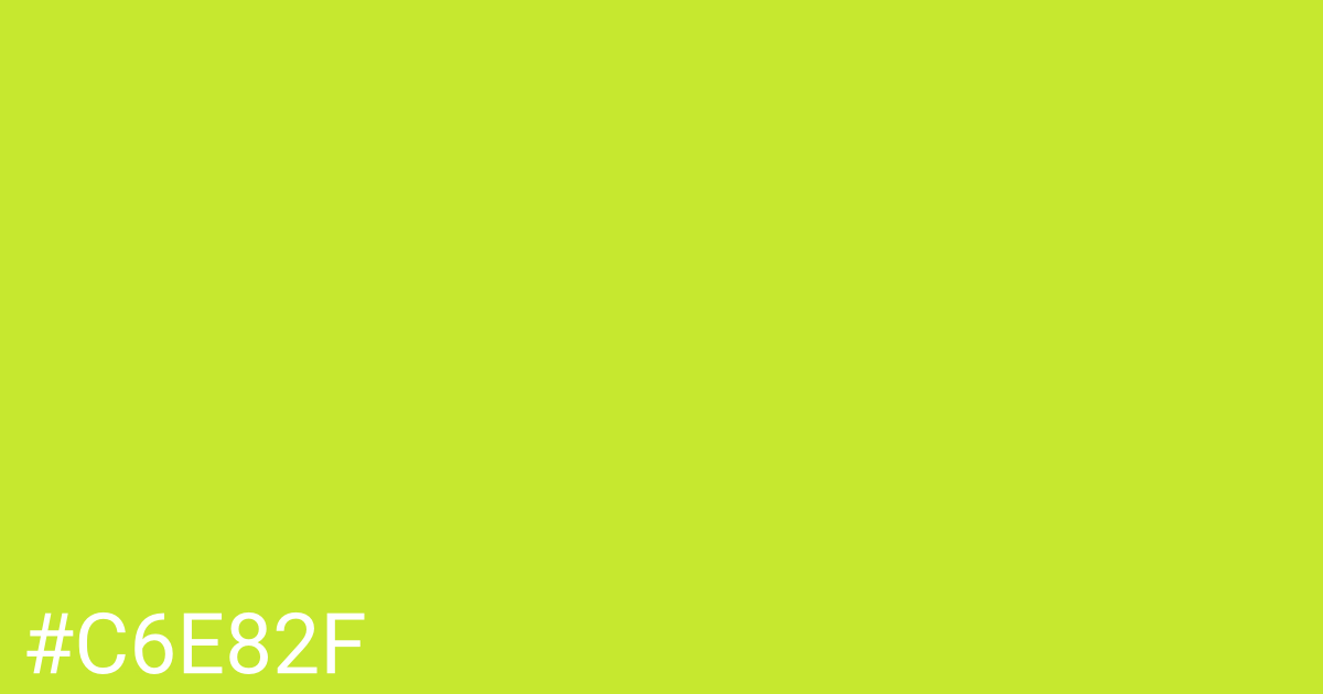 Hex color #c6e82f graphic