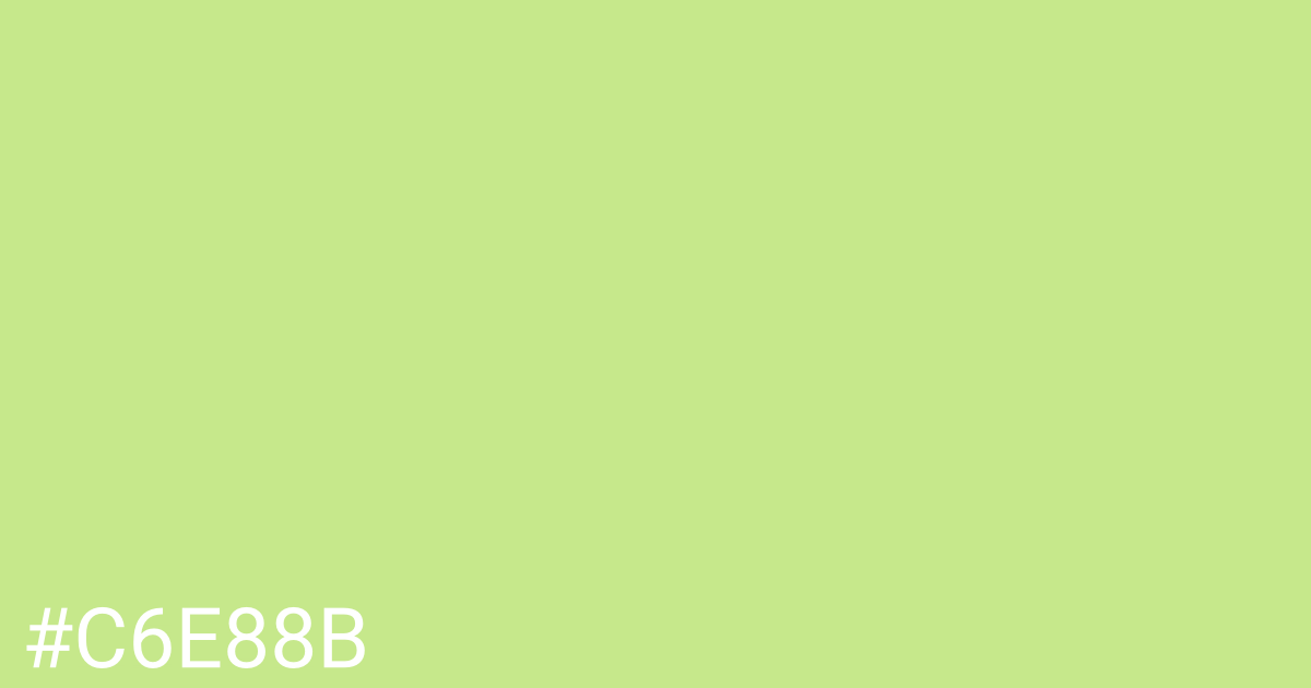 Hex color #c6e88b graphic