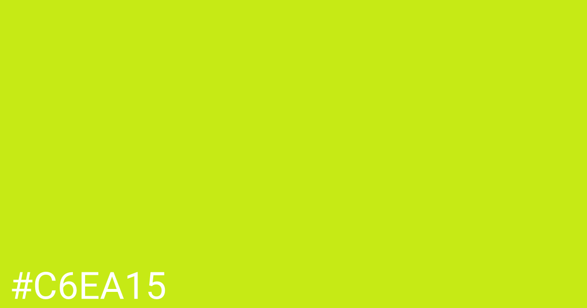Hex color #c6ea15 graphic