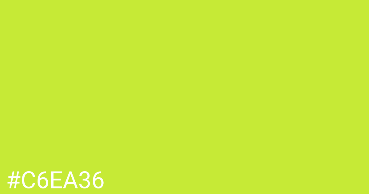 Hex color #c6ea36 graphic